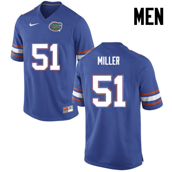 Men Florida Gators #51 Ventrell Miller College Football Jerseys-Blue